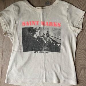 Brandy Melville soft cotton shirt,  New York city saint marks.